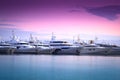 Luxury Yacht in Marina Royalty Free Stock Photo