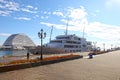 Large luxury yacht in Kobe Harborland