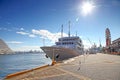 Large luxury yacht in Kobe Harborland