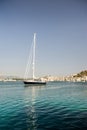 Luxury yacht near the Poros island, Greece