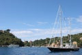 Luxury yacht near Portofino