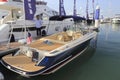 Luxury yacht rear view corsair 25 Royalty Free Stock Photo