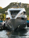 Luxury Yacht in St. Maarten Royalty Free Stock Photo