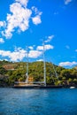 Luxury yachts in the bay of Portofino Royalty Free Stock Photo