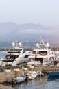 Luxury yachts in Calvi