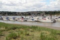 Luxury yachts on the creek