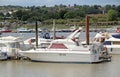 Luxury yachts on the creek