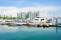 Luxury yachts on display at Singapore Yacht Show