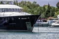 luxury yachts in a harbour in the Mediterranean Sea Royalty Free Stock Photo