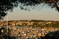 Luxury Yachts moored in a harbor of Porto Cervo on the early sunset, Sardinia, Italy Royalty Free Stock Photo