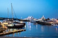 Luxury yachts moored in Porto Cervo Royalty Free Stock Photo