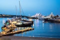 Luxury yachts moored in Porto Cervo Royalty Free Stock Photo