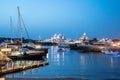 Luxury yachts moored in Porto Cervo Royalty Free Stock Photo