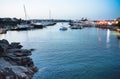 Luxury yachts moored in Porto Cervo Royalty Free Stock Photo