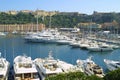 Luxury yachts in sea port of Monte-Carlo Royalty Free Stock Photo