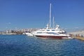Luxury Yachts in Zea Marina, Piraeus Royalty Free Stock Photo