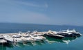 Luxury Yatchs anchored by the Adriatic Sea