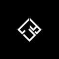LUY letter logo design on black background. LUY creative initials letter logo concept. LUY letter design Royalty Free Stock Photo