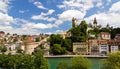 Luzern river cityscape