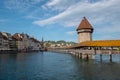 Old bridge cityscape at summer day time