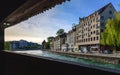 LUZERN,SWITZERLAND - MAY 20: Luzern lake view on may 20,2016 Royalty Free Stock Photo