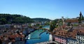 Luzern Switzerland top view Historic city center