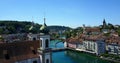 Luzern Switzerland top view Historic city center