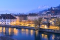Luzern town at dawn