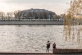 Luzhnetskaya embankment, Sport Complex Druzhba. Friendship .