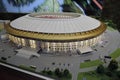 Luzhniki stadium model. ArchMoscow. Color photo.