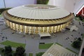 Luzhniki stadium model. ArchMoscow. Color photo.