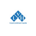 LVH letter logo design on white background. LVH creative initials letter logo concept. LVH letter design Royalty Free Stock Photo