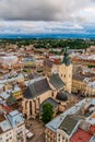 Lviv bird's-eye view, Ukraine