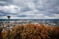 Lviv from the height of the high castle mountains