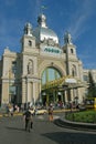 Lviv Lvov - building of central railway station Royalty Free Stock Photo