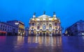 Lviv National Academic Theater of Opera and Ballet, Ukraine Royalty Free Stock Photo