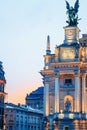 Lviv National Opera in the evening. Royalty Free Stock Photo