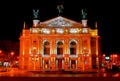 Lviv Opera Theater. Royalty Free Stock Photo