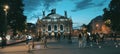 Lviv opera theatre at night Royalty Free Stock Photo