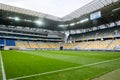 Lviv , Ukraine - August 10, 2018: General view of the empty stadium Arena Lviv during group selection of the UEFA Nations League