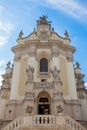 Lviv, Ukraine - August 18, 2019: St. George`s Cathedral is a baroque-rococo cathedral located in the city of Lviv, the historic