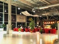 LVIV, UKRAINE - December 29, 2018: Departure hall and timetable board in the Danylo Halytskyi International airport.