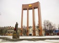 Monument to Stepan Bandera.