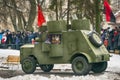 Armored car Fiat Izhora attacking position during reconstruction