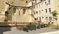 Lviv, Ukraine - July 9, 2017: Ruins of synagogues Golden Rose an