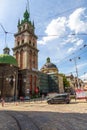 The Dormition or Assumption Church Lviv, Ukrainian Royalty Free Stock Photo