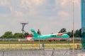 Lviv, Ukraine June 29, 2020: Lviv International Airport, wind rose plane