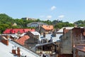 View of the roofs of the historical Old city of Lviv. Ukraine