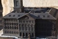 LVIV, UKRAINE - March 1, 2018. Bronze mini-layout of the Town Hall of Lviv.