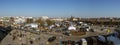 LVIV, UKRAINE - March 12, 2022: Humanitarian catastrophe during at russian aggression war against Ukraine. Tent camp World Central